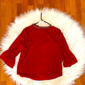 Maurices worn once beautiful red with bell sleeves